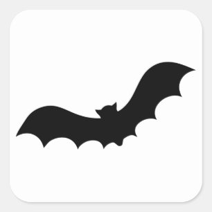 Pegatina Cuadrada Bat Silhouette