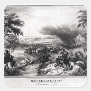 Pegatina Cuadrada Batalla de Palo Alto