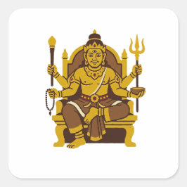 Pegatina Cuadrada Batara Guru