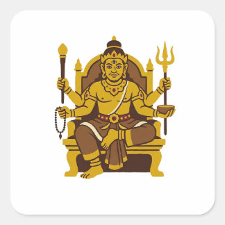 Pegatina Cuadrada Batara Guru