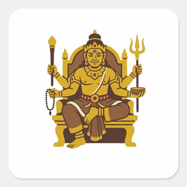 Pegatina Cuadrada Batara Guru (Anverso)