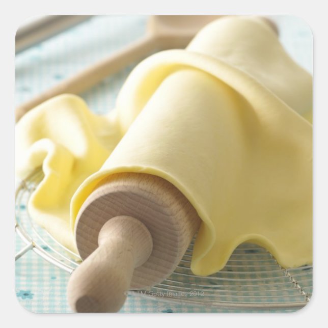 Pegatina Cuadrada Batería para el comienzo (Anverso)