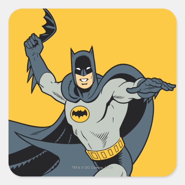Pegatina Cuadrada Batman Batarang (Anverso)