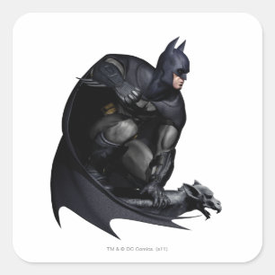 Pegatina Cuadrada Batman Crouching