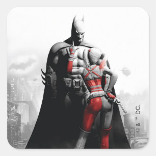 Pegatina Cuadrada Batman & Harley
