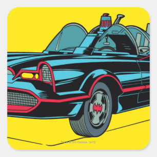 Pegatina Cuadrada Batmobile