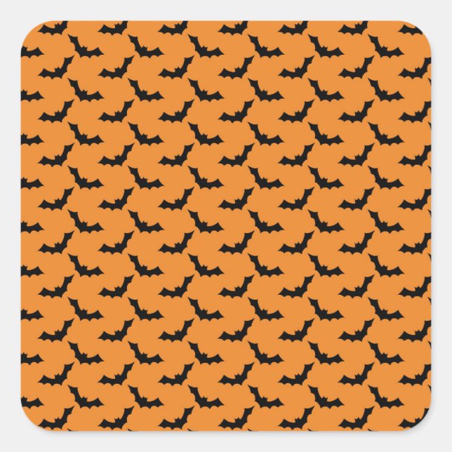 Pegatina Cuadrada Bats (Anverso)