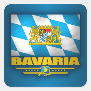 Pegatina Cuadrada Baviera