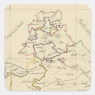 Pegatina Cuadrada Baviera