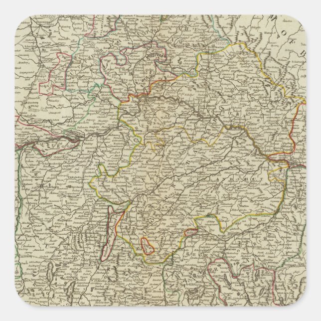 Pegatina Cuadrada Baviera 2 (Anverso)