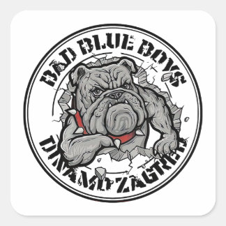 Pegatina Cuadrada BBB logo embodies the spirit of Dinamo Zagreb