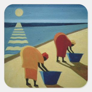 Pegatina Cuadrada Beach Bums 1997