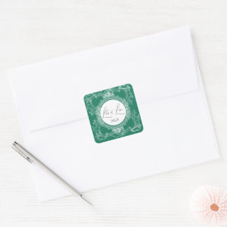 Pegatina Cuadrada Beautiful Love Green Sticker