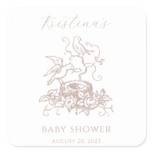 Bebé Chica Elegante Nido Baby Shower