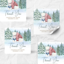 Bebé de invierno hace frío fuera de Baby Shower