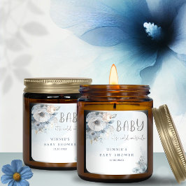 Pegatina Cuadrada Bebé de nieve en invierno hace frío fuera de Baby 