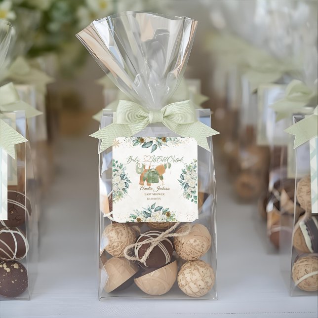 Pegatina Cuadrada Bebé, hace frío fuera de la invitación de Baby Sho (Subido por el creador)