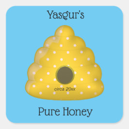 Pegatina Cuadrada Bee Guay Bee Hive Pure Honey
