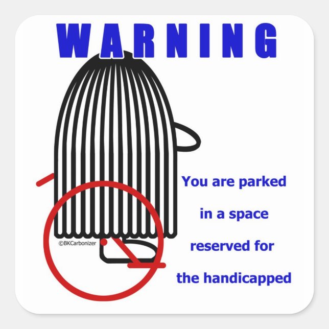 Pegatina Cuadrada BeeKay (Anverso)