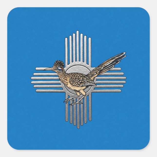 Pegatina Cuadrada Beep Beep (Anverso)