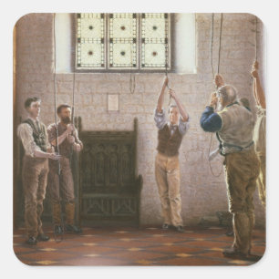 Pegatina Cuadrada Bell Ringers