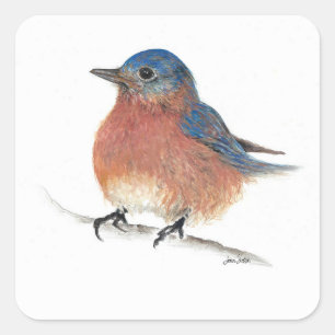 Pegatina Cuadrada Bella Artes de Bluebird
