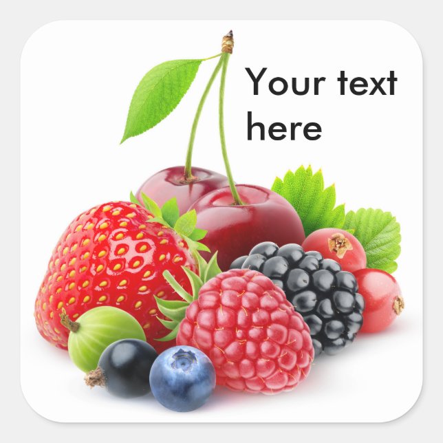 Pegatina Cuadrada Bellas de verano (Anverso)