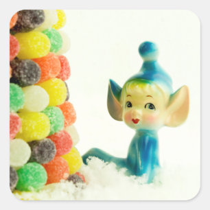 Pegatina Cuadrada Belle the Pixie Elf