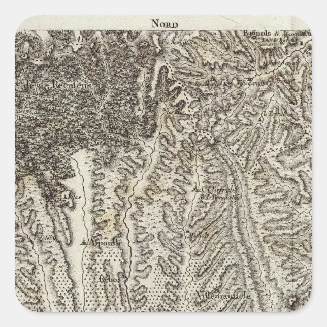 Pegatina Cuadrada Bellegarde (Anverso)