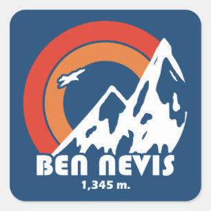 Pegatina Cuadrada Ben Nevis Sun Eagle