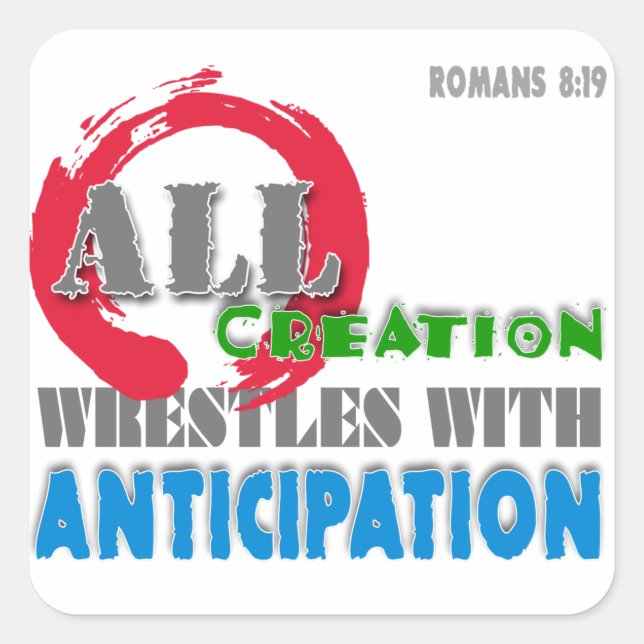 Pegatina Cuadrada Benai Elohim (Anverso)