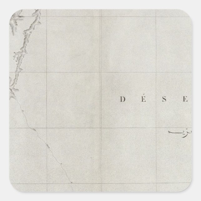 Pegatina Cuadrada Benisouif, Egipto (Anverso)