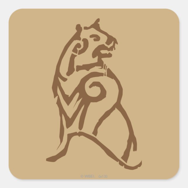 Pegatina Cuadrada BEORN™  Bear Symbol (Anverso)
