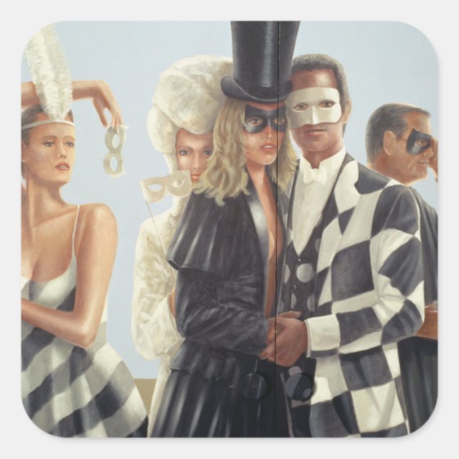 Pegatina Cuadrada Berkley Hotel Mural - 1 (Anverso)