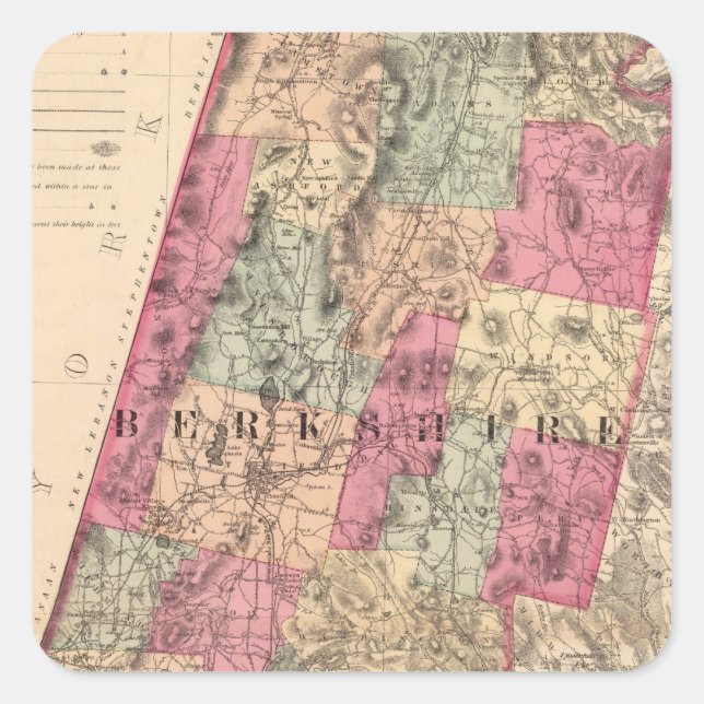 Pegatina Cuadrada Berkshire (Anverso)