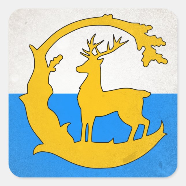 Pegatina Cuadrada Berkshire (Anverso)