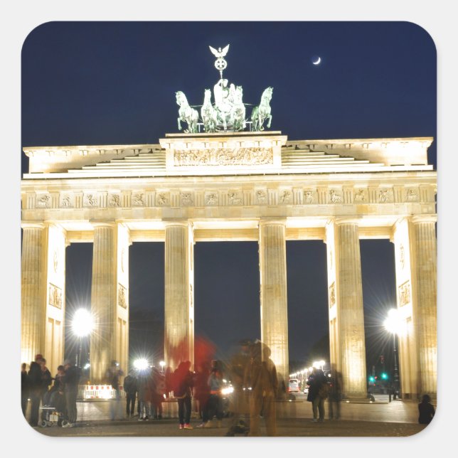 Pegatina Cuadrada Berlín (Anverso)