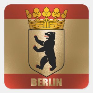 Pegatina Cuadrada Berlín