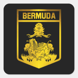 Pegatina Cuadrada Bermuda Emblem