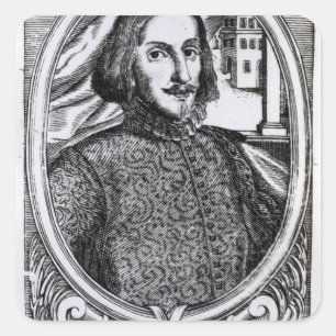 Pegatina Cuadrada Bernardino de Mendoza, 1595
