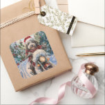 Pegatina Cuadrada Bernedoodle Dog Riding Motorcycle Christmas<br><div class="desc">Celebre la temporada de vacaciones con un diseño único y divertido que incluye un perro montando una motocicleta. Este tema Navidad capta la alegría y la emoción de las festividades, mezclando la emoción de la aventura con la calidez de la alegría de las vacaciones. Es perfecto para añadir un toque...</div>