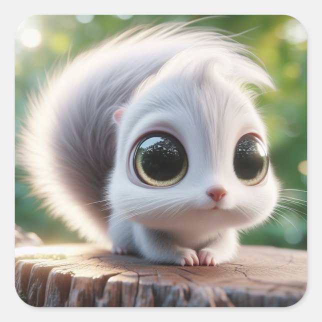 Pegatina Cuadrada Bernie (Anverso)