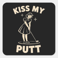 Besa Mi Putt Retro Vintage 1940 Amantes de Golf