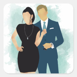 Pegatina Cuadrada Besar el cielo - AC