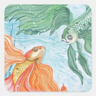 Pegatina Cuadrada Betta Dance