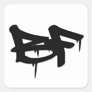 Pegatina Cuadrada bf