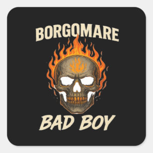 Pegatina Cuadrada Bgm Bad - Skeleton Hands Heart