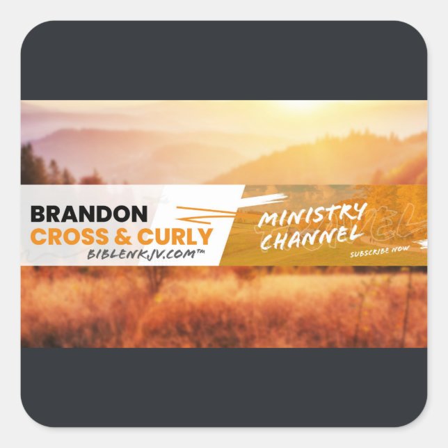 PEGATINA CUADRADA BIBLENKJV.COM™ 🛐 #ETIQUETA (Anverso)