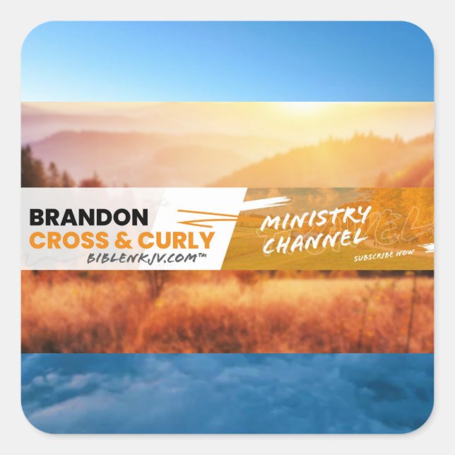 PEGATINA CUADRADA BIBLENKJV.COM™ 🛐 #STICKERS (Anverso)