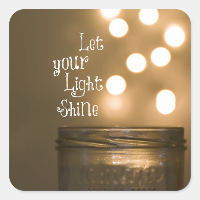 Pegatina Cuadrada Biblia inspiradora versus cita cristiana (Anverso)